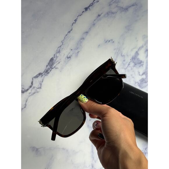 NEW Saint Laurent SLM40/FN Sunglasses in Havana Brown Gold - Picture 3 of 7